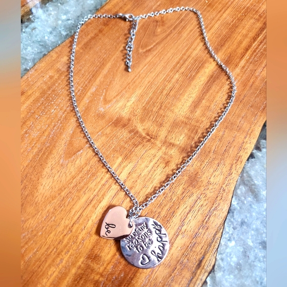 So Many Reasons to Be Happy Necklace 925, NWOT - Picture 3 of 4